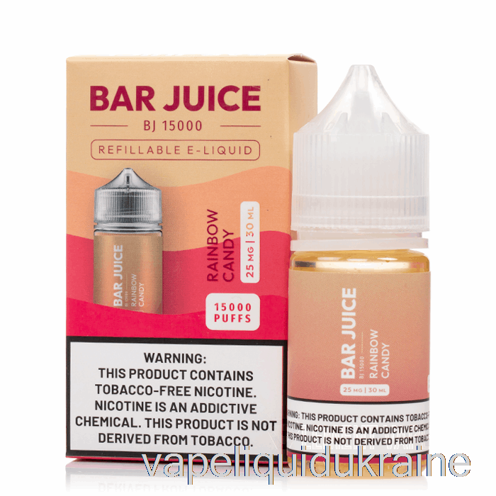 Vape Liquid Ukraine Rainbow Candy - Bar Juice - 30mL 25mg